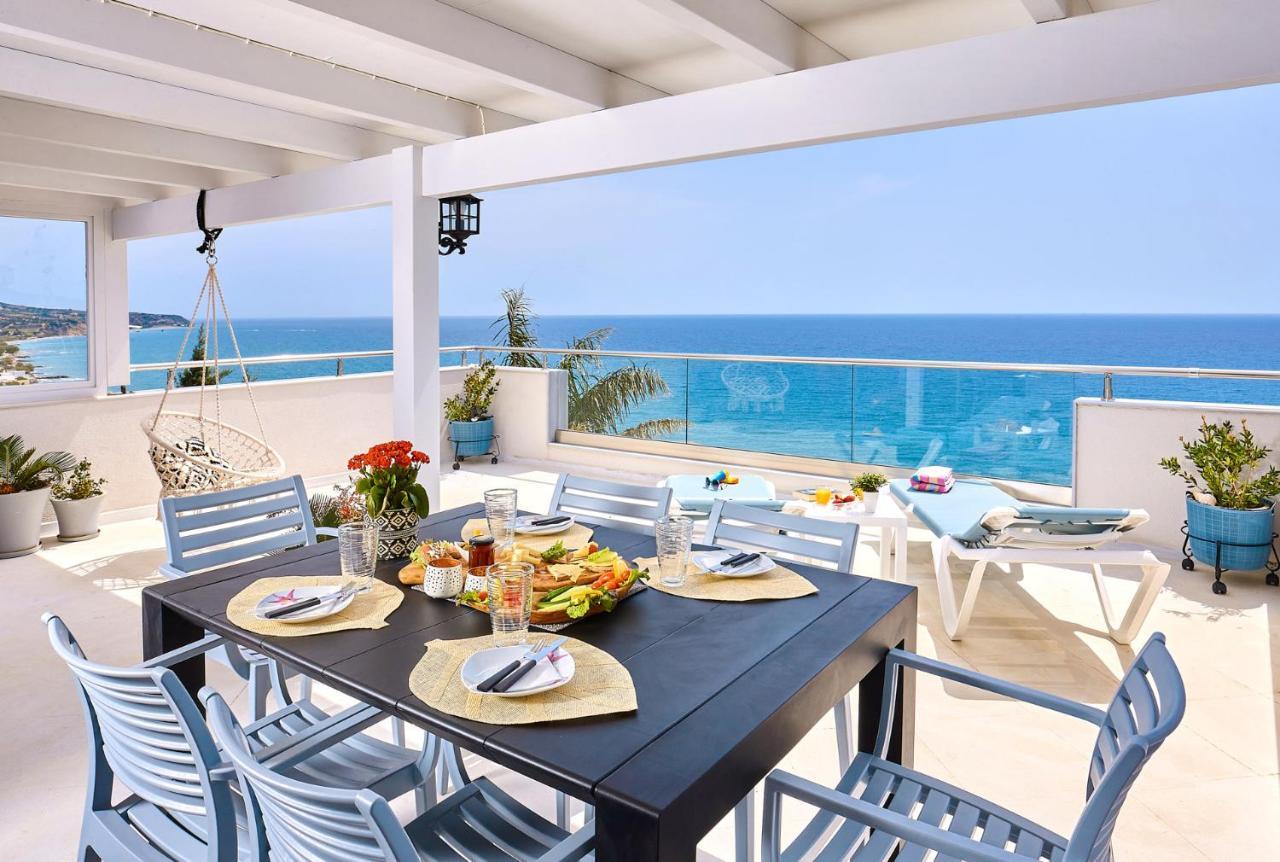 Breathtaking Sea View Flat In South Crete Apartment Keratokampos Exterior photo